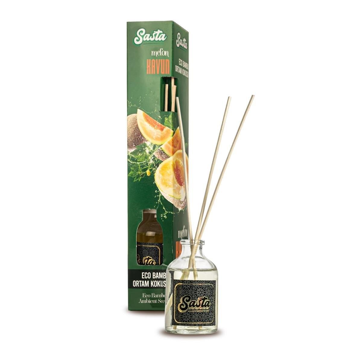 Kavun Kokulu Bambu Çubuklu Oda Kokusu Eko (50ml) Oda Parfümü