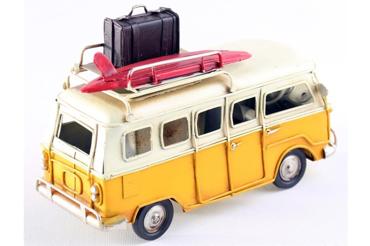 Klasik Nostalji Resimlik ve Kalemlik Dekoratif Retro Vosvos Kamp Aracı Sarı