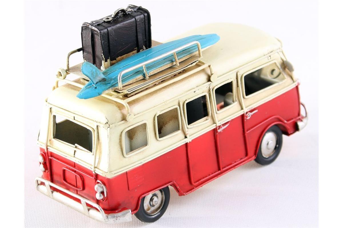 Klasik Nostalji Resimlik ve Kalemlik Dekoratif Retro Vosvos Kamp Aracı Kırmızı