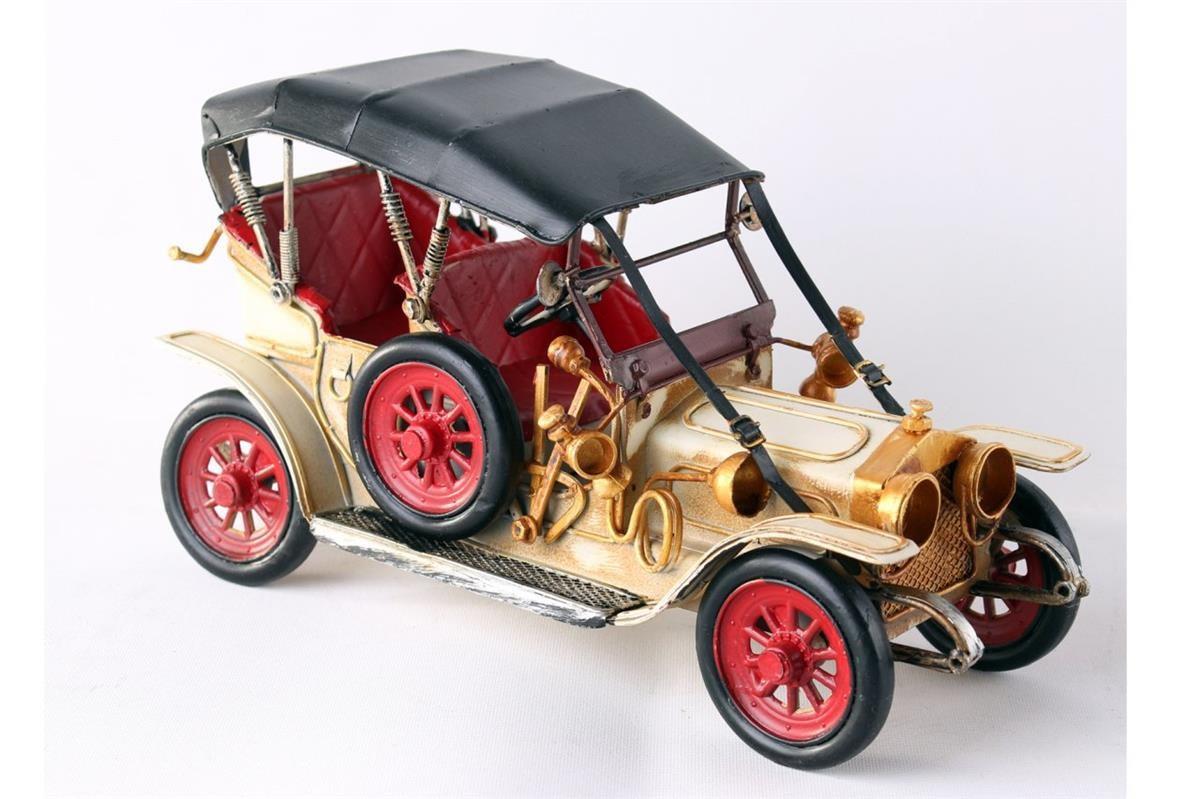 Klasik Vintage Retro Nostaljik Metal Araba Sarı
