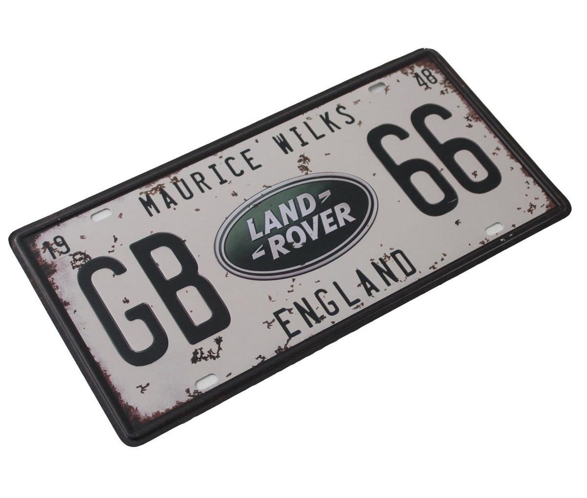 Land Rover Classic Dekorasyon Duvar Süsü Metal Retro Tabela 15X30