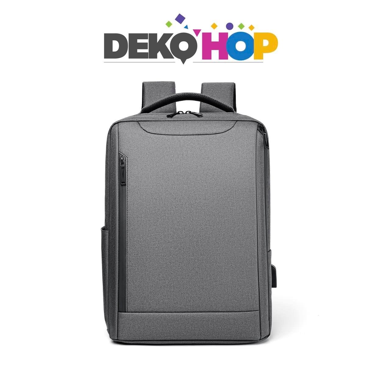 Laptop Notebook Ipad Sırt Çantası Yeni Nesil Usb Şarj Girişli Seyahat ve Günlük Eşya Taşıma Çantası GRİ