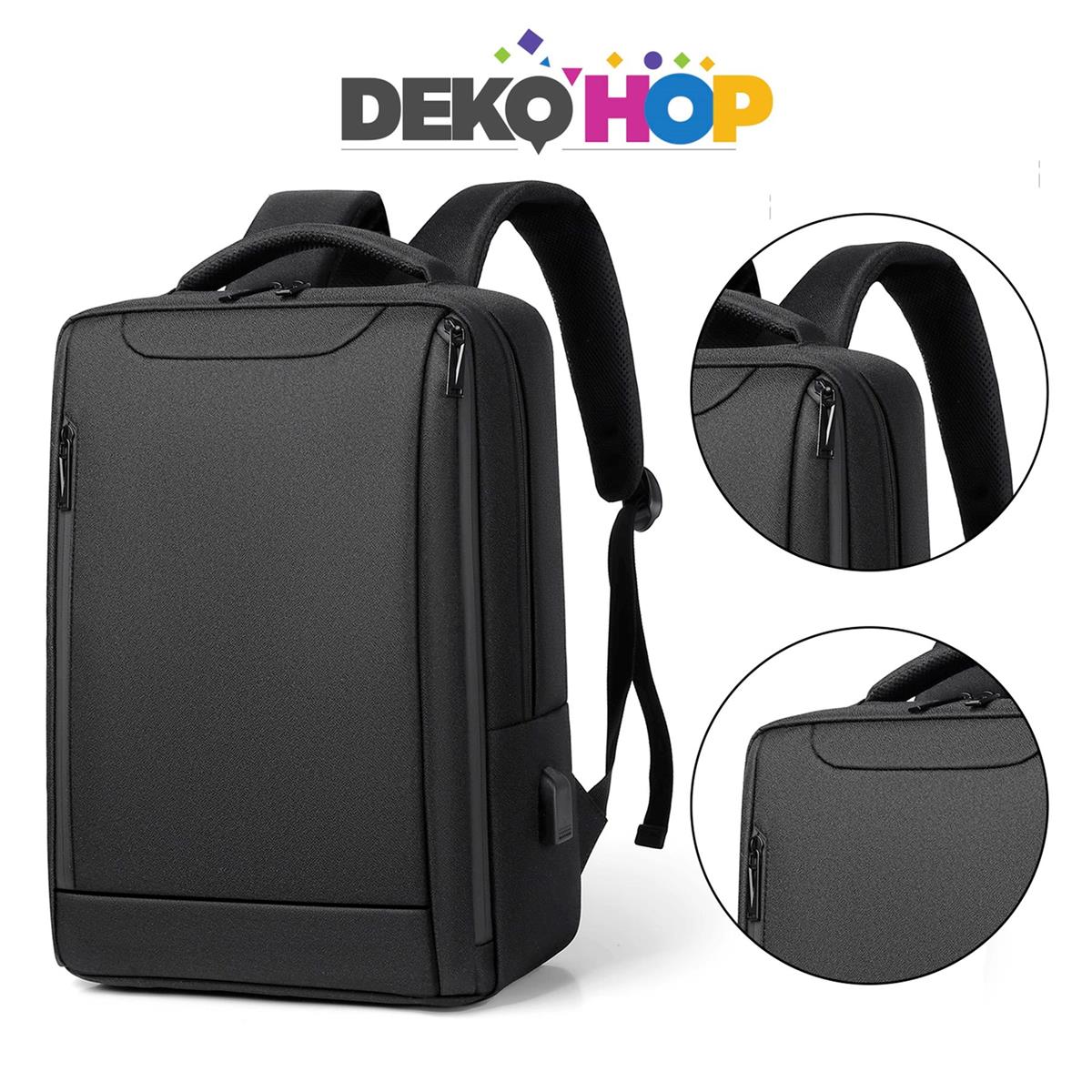 Laptop Notebook Ipad Sırt Çantası Yeni Nesil Usb Şarj Girişli Seyahat ve Günlük Eşya Taşıma Çantası SİYAH