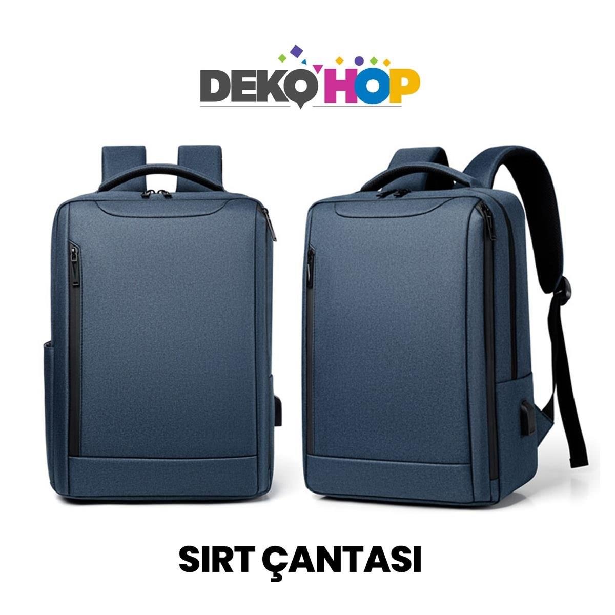 Laptop Notebook Ipad Sırt Çantası Yeni Nesil Usb Şarj Girişli Seyahat ve Günlük Eşya Taşıma Çantası