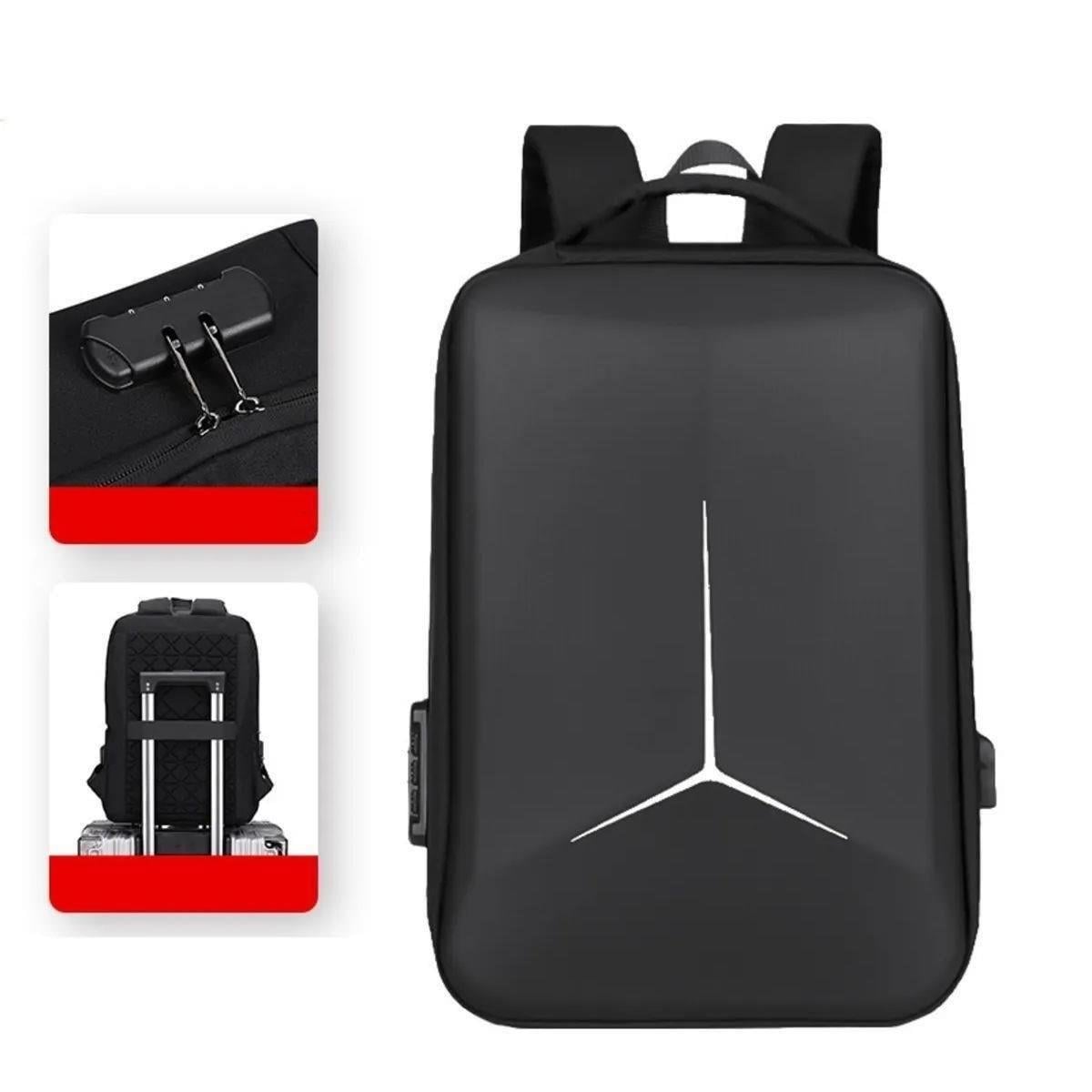 Laptop Notebook Kilitli Sırt Çantası Usb Şarj Ve Kulaklık Girişli Profesyonel iş Seyahat Çantası