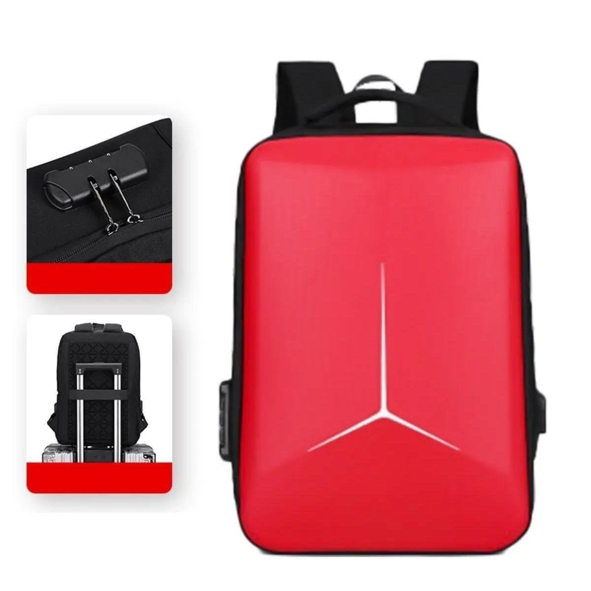 Laptop Notebook Kilitli Sırt Çantası Usb Şarj Ve Kulaklık Girişli Profesyonel iş Seyahat Çantası