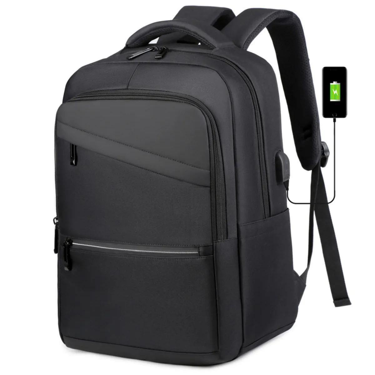Laptop Notebook Sırt Çantası Profesyonel iş Seyahat Ve Evrak Çantası Usb Port Çıkışlı