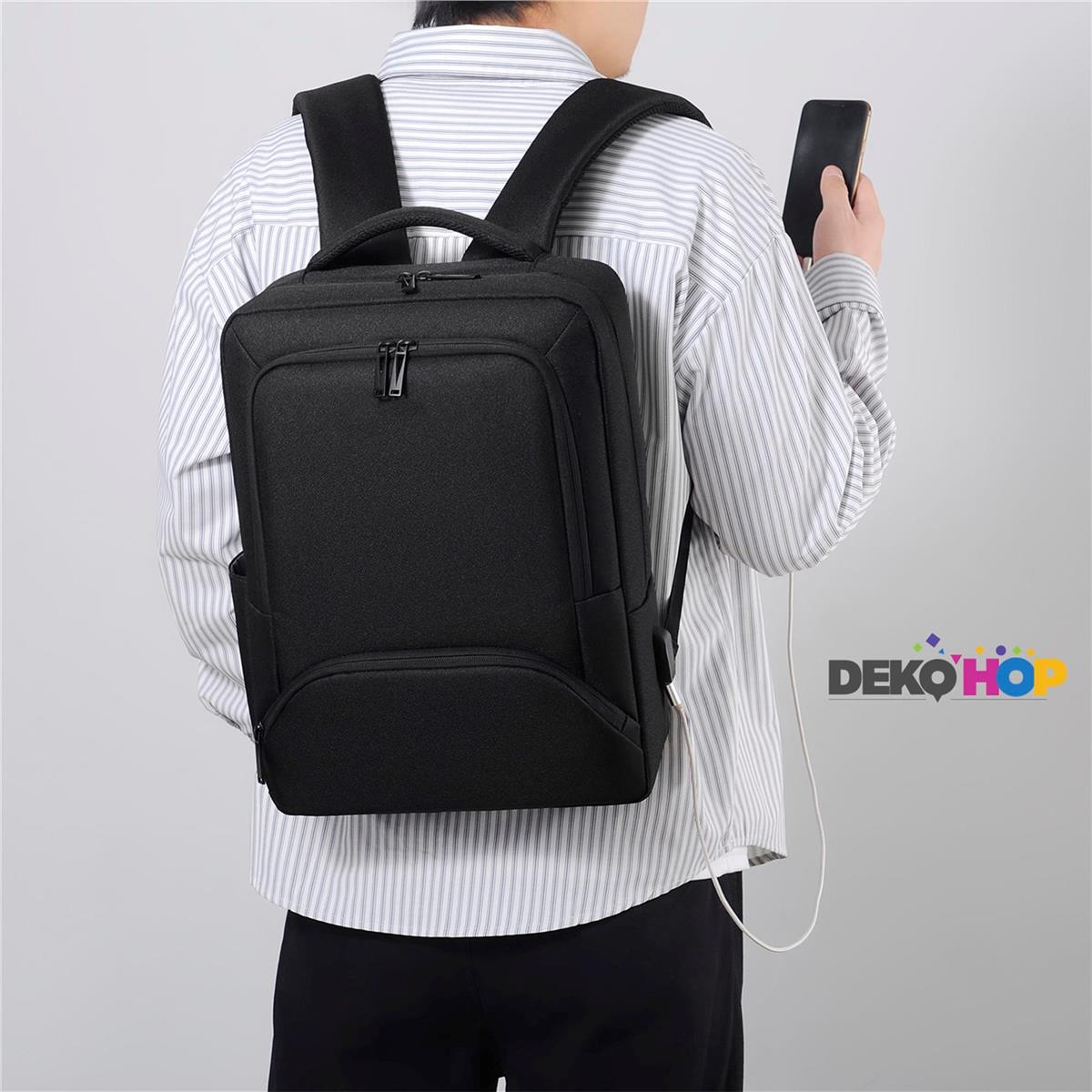 Laptop Sırt Çantası Yeni Nesil Usb Girişli Notebook Ipad ve Günlük Eşya Taşıma Çantası SİYAH