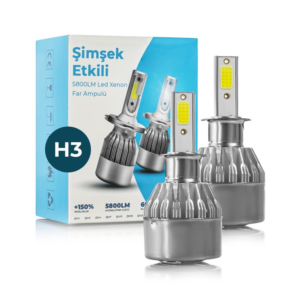 Led Xenon Far Ampulü BEYAZ Renk Zenon  Led Far