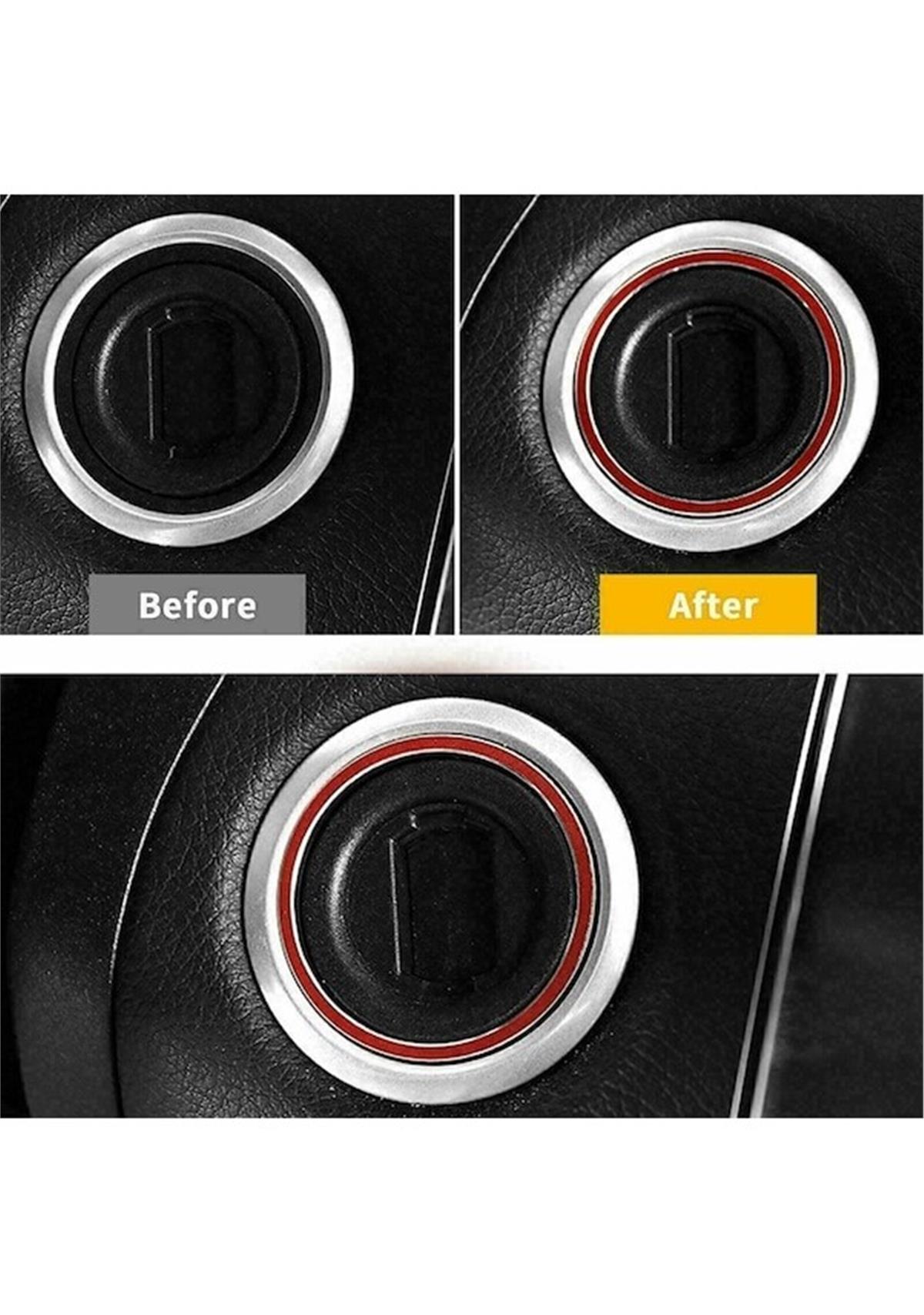 Mercedesbenz Motor Çalıştırma Ve Start Stop Düğme Halkası-Kırmızı
