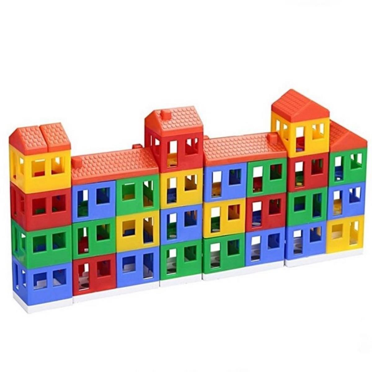 Mini Kent 40 Parça Blok Oyuncak