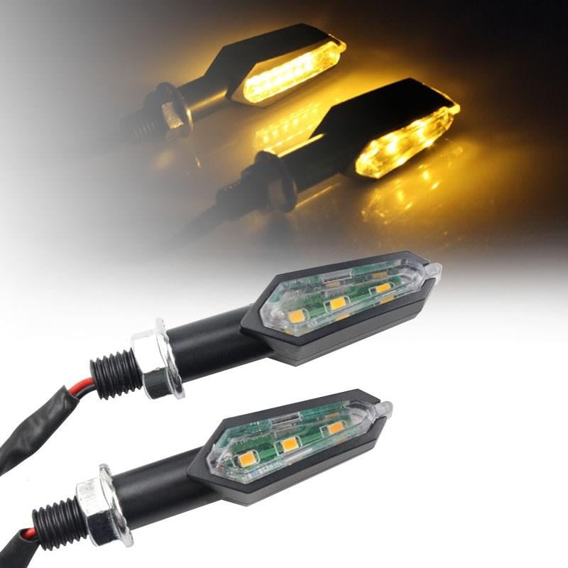 Motosiklet Led Sinyal Lambası Çift Taraflı Led Sinyal Lamba Seti 2 li 