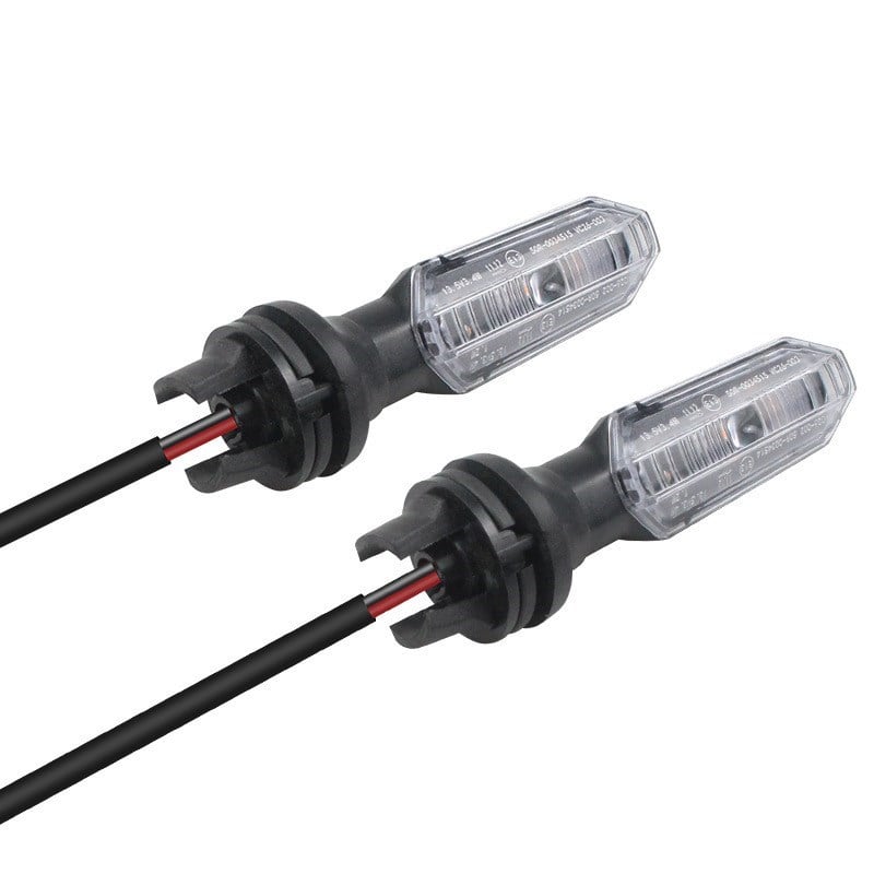Motosiklet LED Sinyal Ön Lambası Universal Kısa Gövde Gündüz Led Ve Kayan Sinyal 