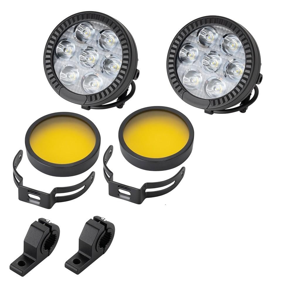 Motosiklet LED Sis Farı Yüksek Performans Metal Gövde D7 Led  Enduro GS Serileri Uyumlu 2 ADET  SET