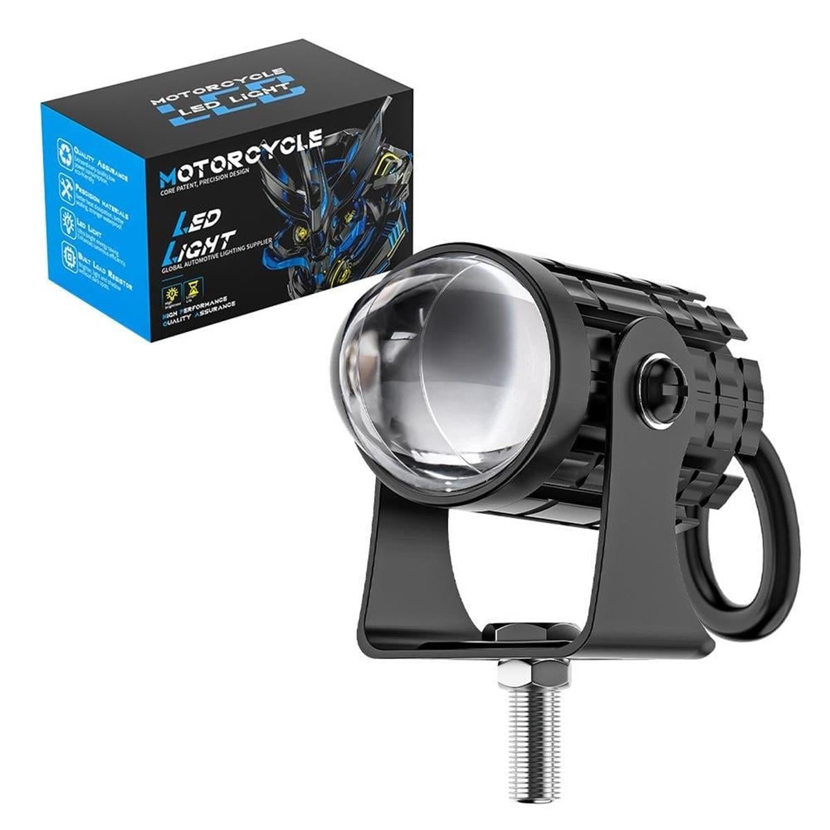 Motosiklet Sis Farı 2 ADET Delici Yüksek Parlak Beyaz Sarı Çift Renk Spot Led Far 