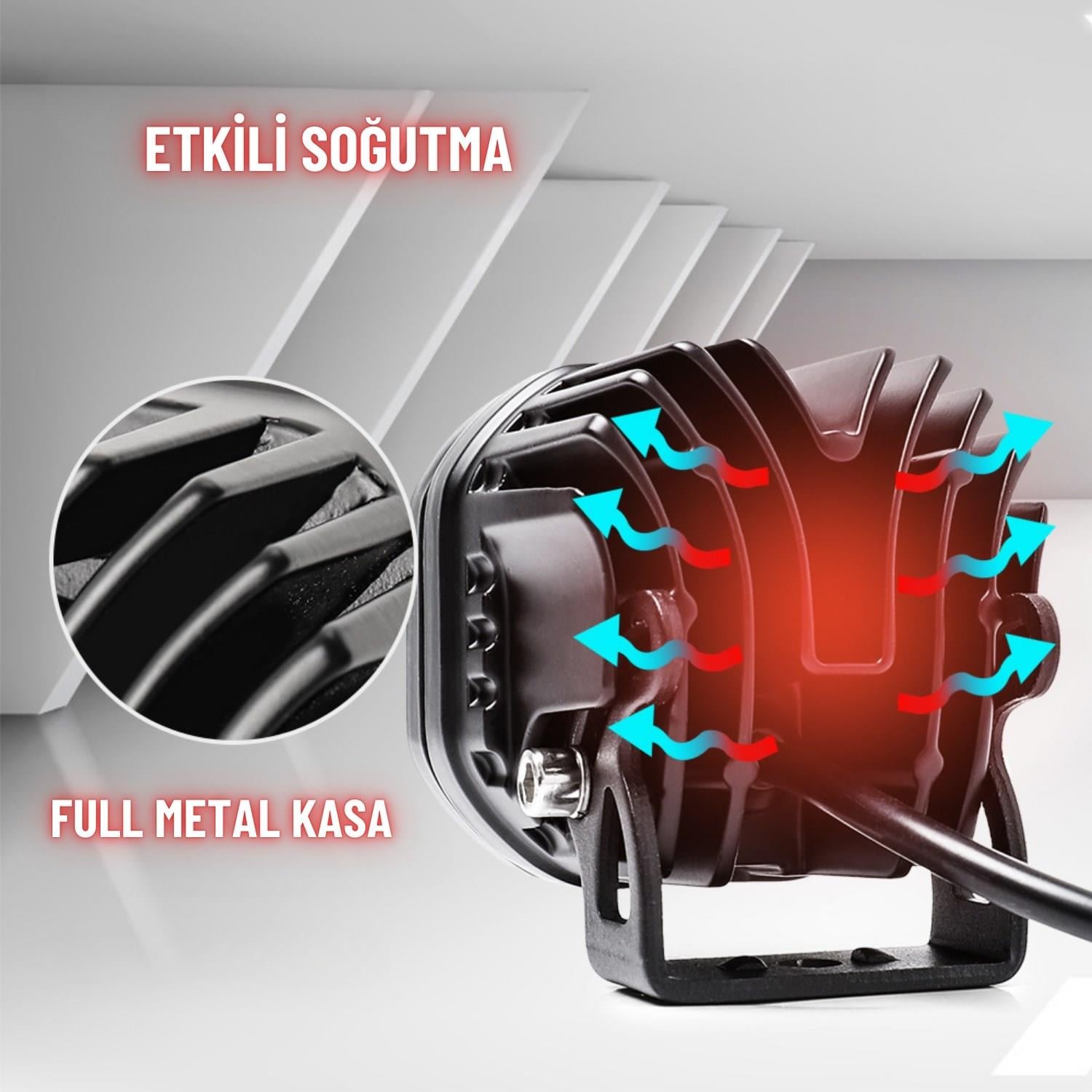 Motosiklet Sis Farı Full Set Tüm Montaj Aparatları ve Sis Farı Takımı Kablo Seti ile Kolay Kurulum 