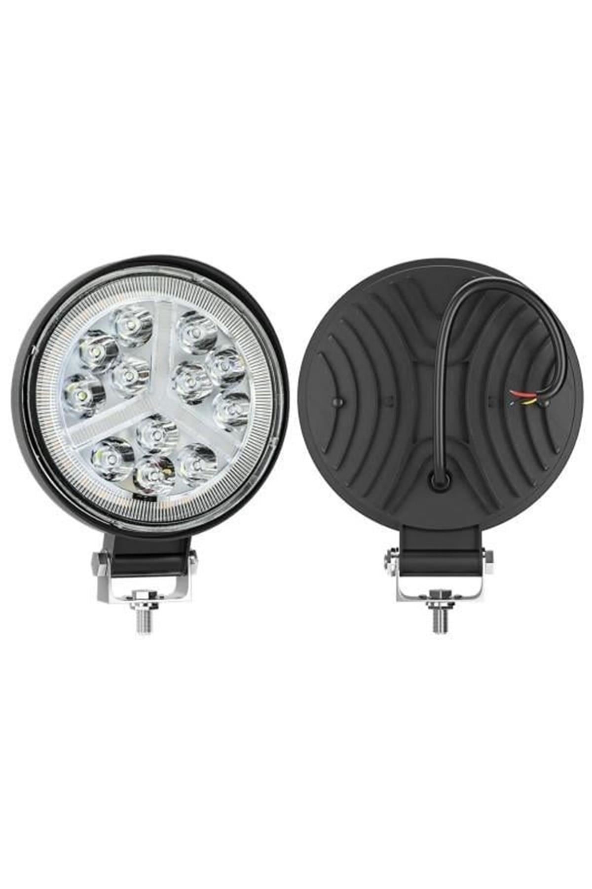 Off Road 16 Led Çalışma Lambası DRL Sarı Renk Sinyal Flash Arazi Aracı Tır Kamyon Tekne Sis Farı