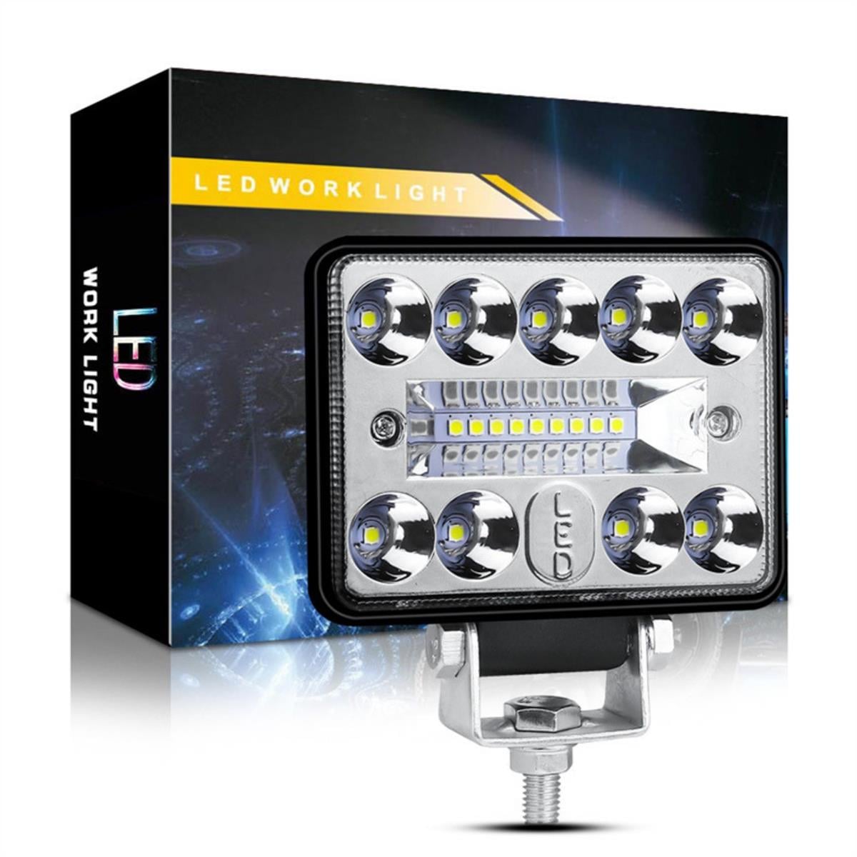 Off Road 3 inç Led Çalışma Lambası 12-24V  Traktör Tır Kamyon ATV Yüksek Performanslı Sis Farı Metal Kasa