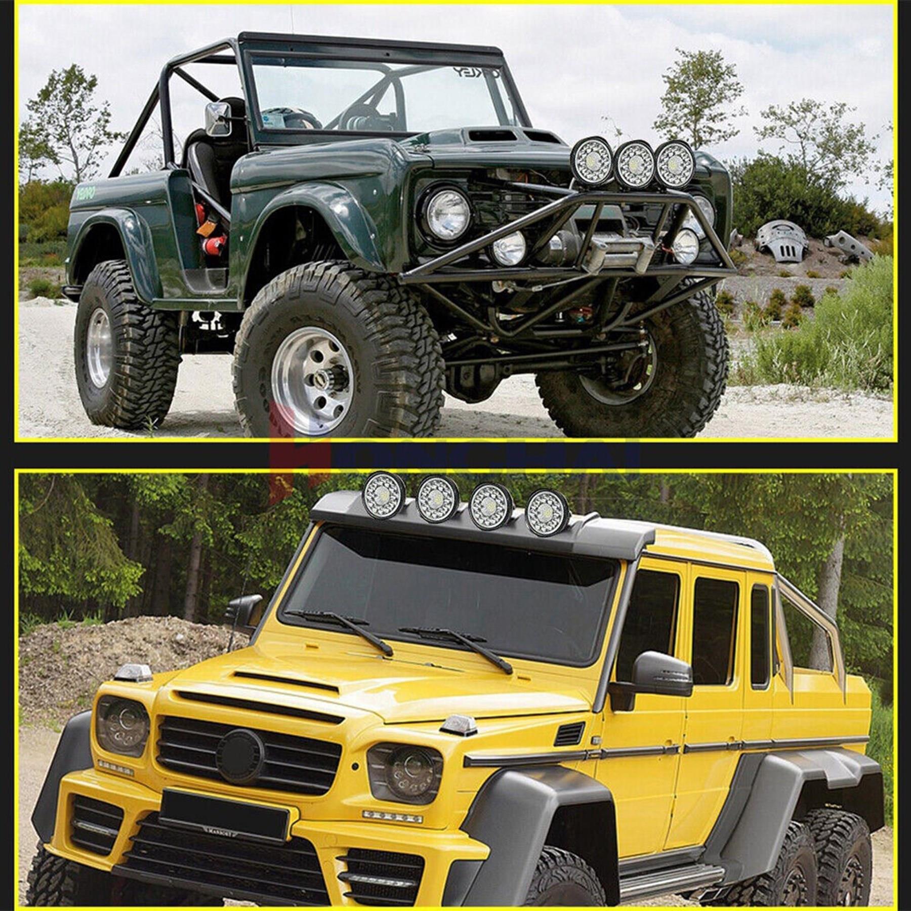 Off Road 33 Led 99 Watt Yuvarlak Traktör Tır Kamyon Tekne Sis Farı Projektör Çalışma Lambası 1 Adet