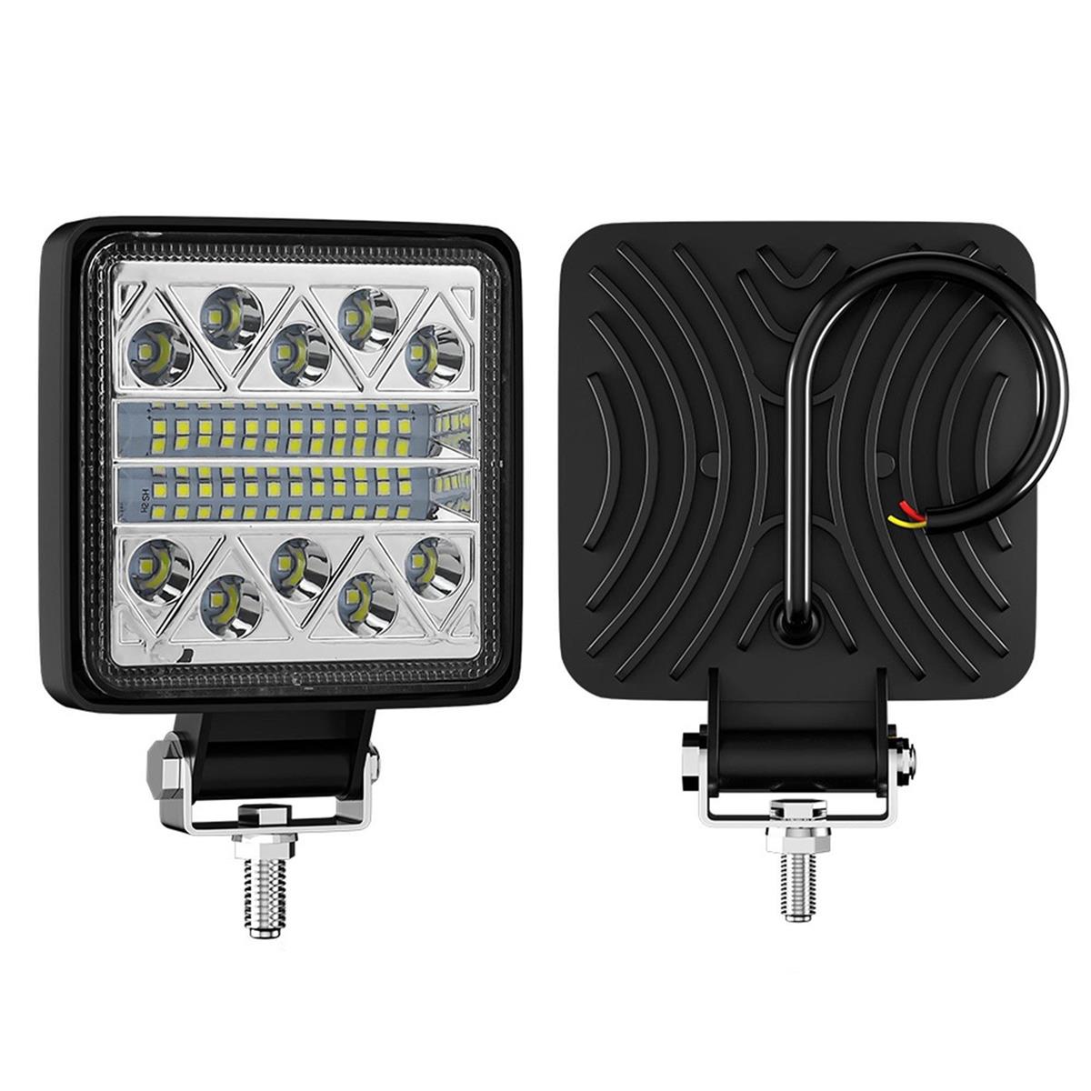 Off Road 34 Led 102 Watt Çift Renk Bayaz Sarı Traktör Tır Kamyon Tekne Sis Farı Projektör Çalışma Lambası