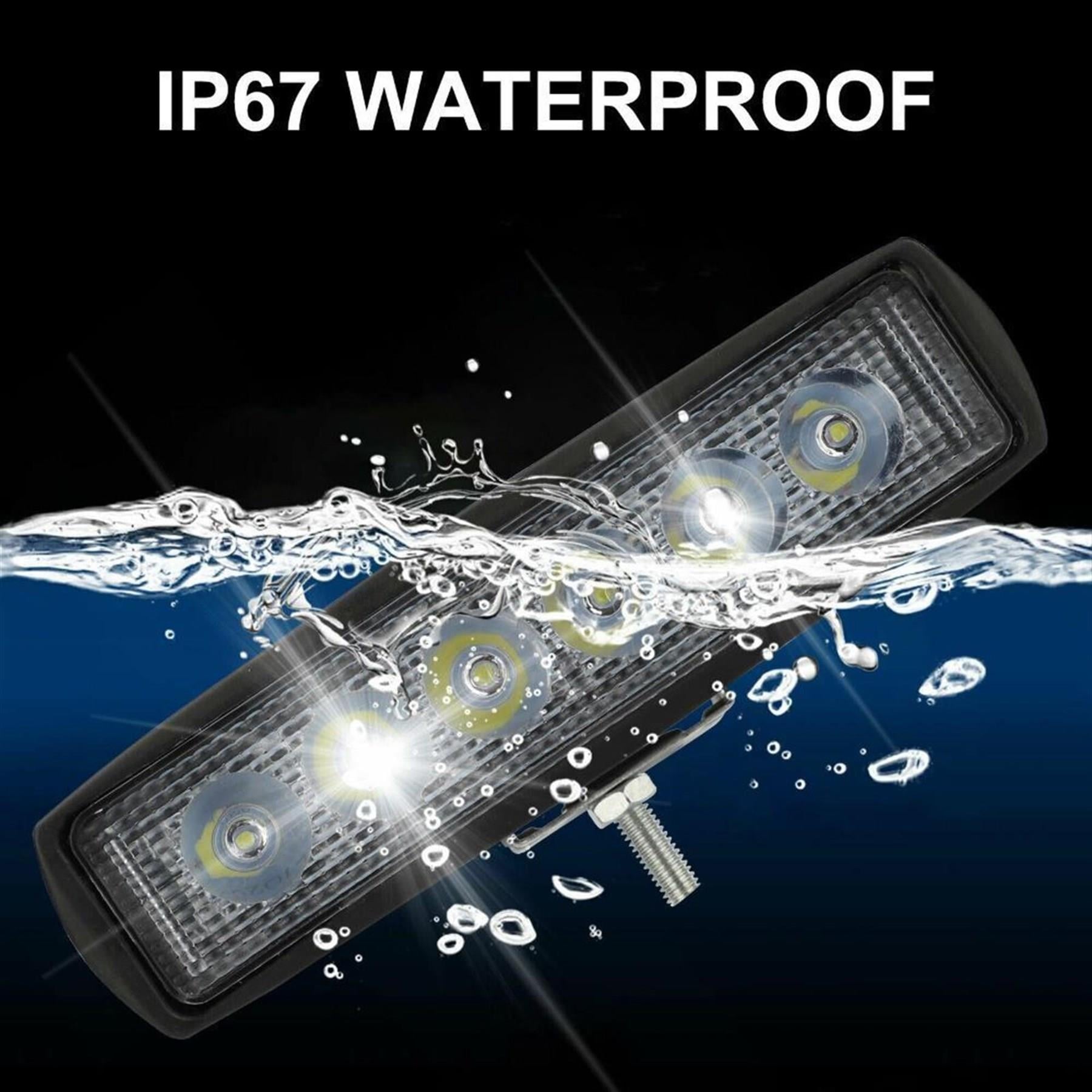 Off Road 6 inç 18 W 6 LED Plastik Kasa Mini Led Bar Oto Gündüz Led Sis Farı  1 Adet