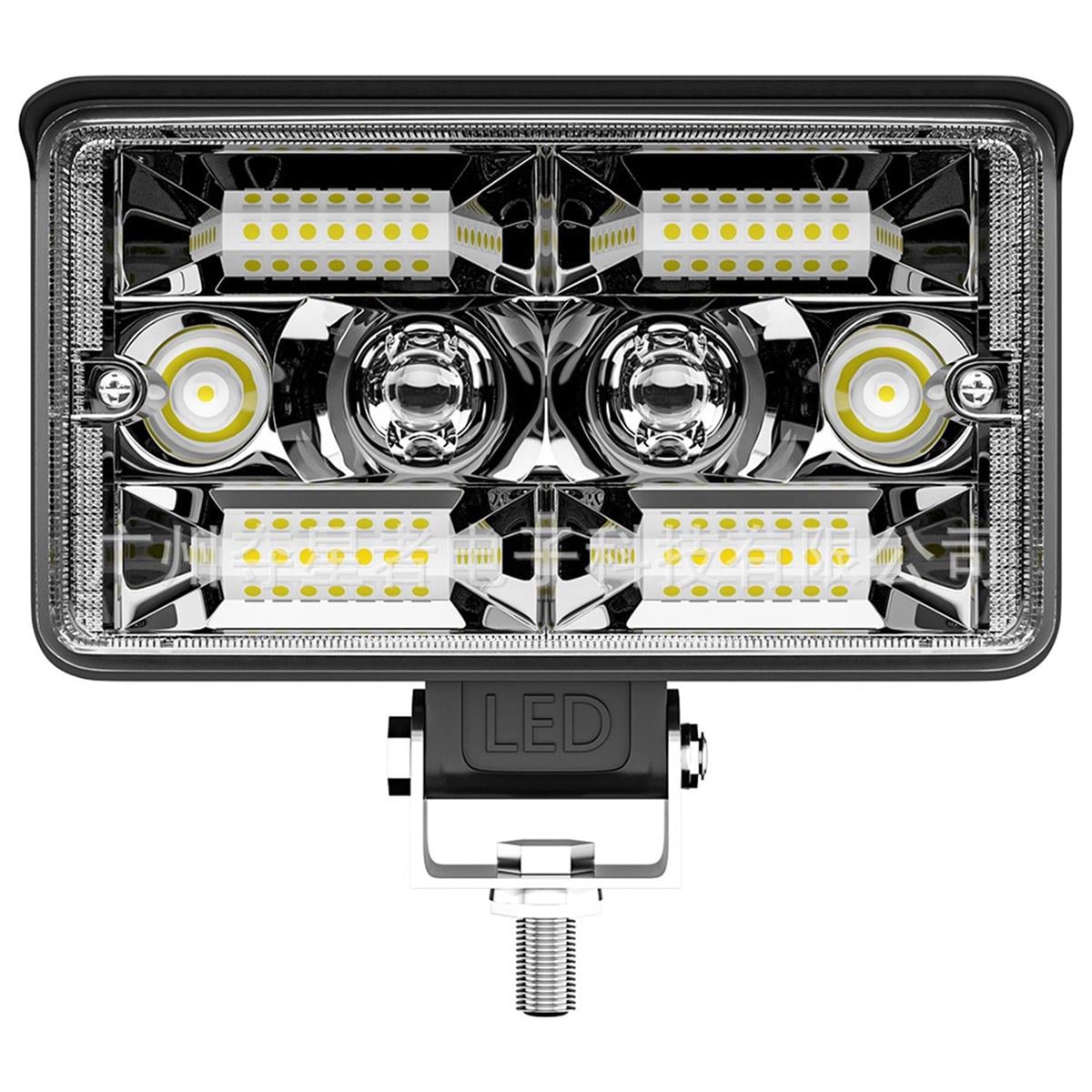 Off Road Delici Spotled 4 İnç 130 Watt Çift Renk Beyaz Sarı Çalışma Lambası Ve Sis Farı