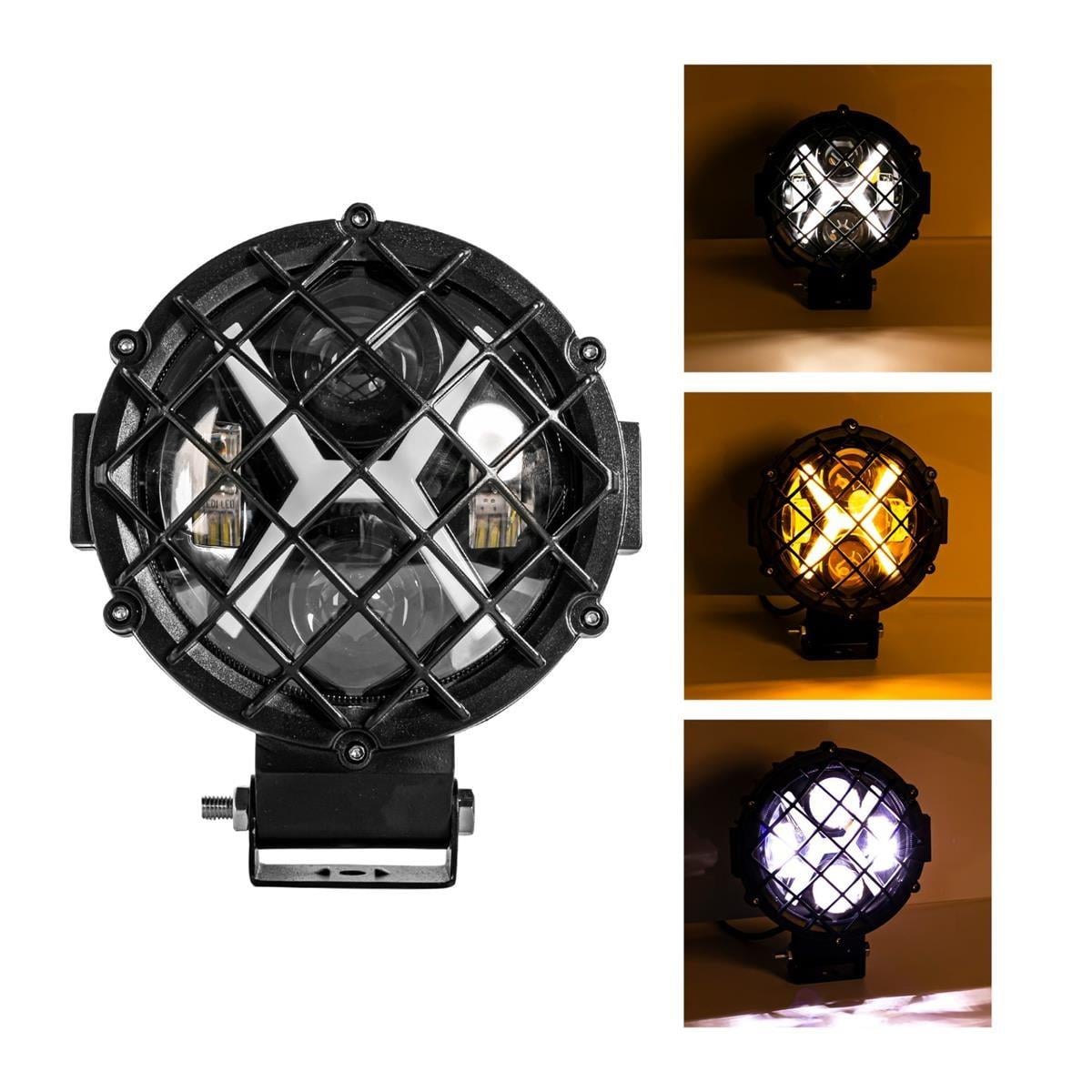 Off Road Kafesli X Angel Projektör 1 ADET Led Çalışma Ve Sis Lambası