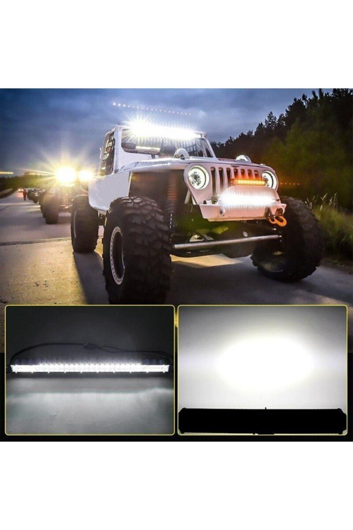Off Road Led Bar Çift Sıra 110 Cm Beyaz Sarı Mod