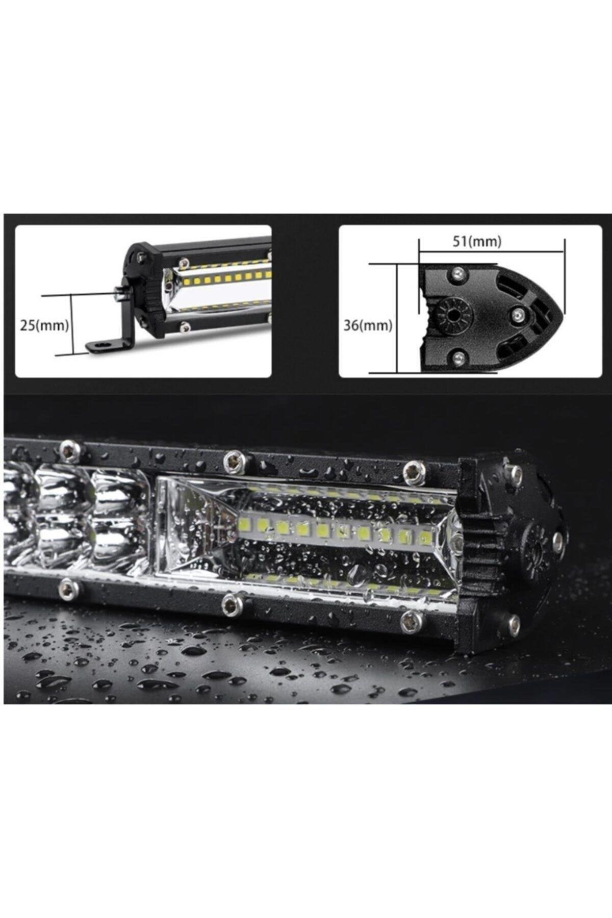 Off Road Led Bar Çift Sıra 110 Cm Beyaz Sarı Mod