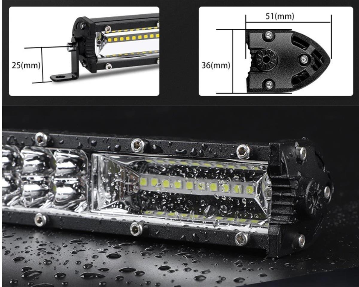 Off Road Led Bar Çift Sıra 50 Cm  Beyaz Sarı Mod