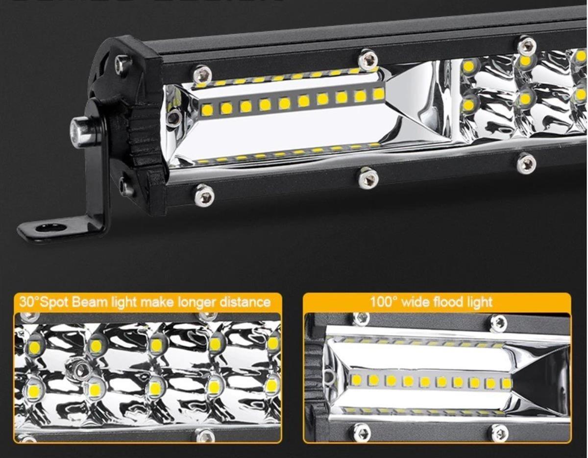 Off Road Led Bar Çift Sıra 50 Cm  Beyaz Sarı Mod