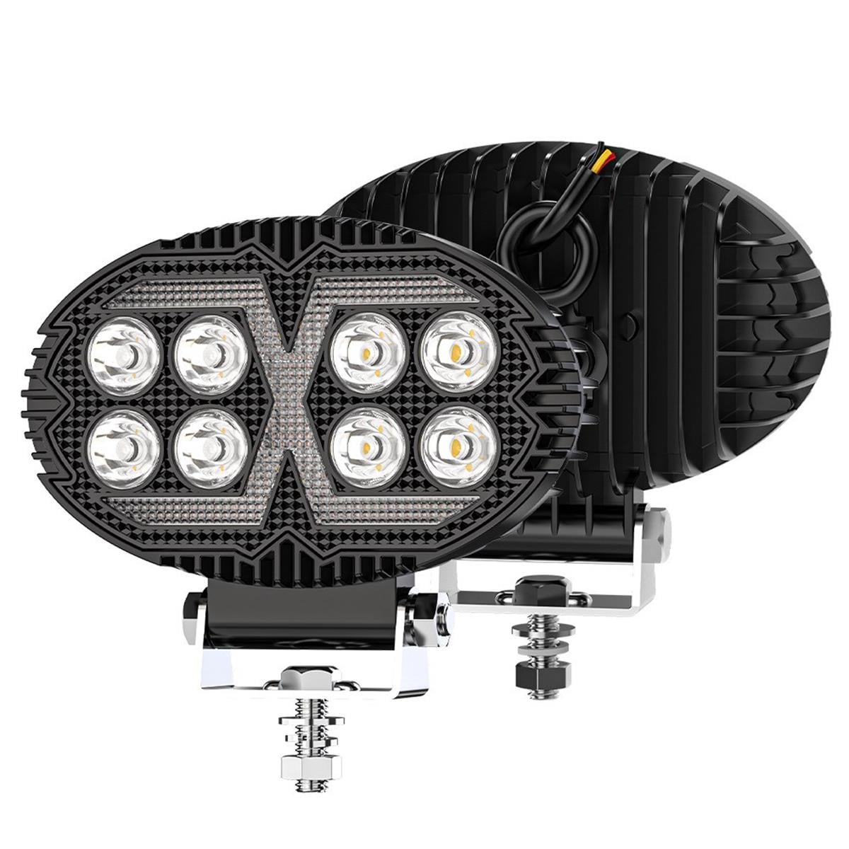 Off Road Sis Farı 5,5 İnç Selamlamalı Çakar İkaz Gündüz Led 2 Mod Projektör Çalışma Lambası 12/24 V 