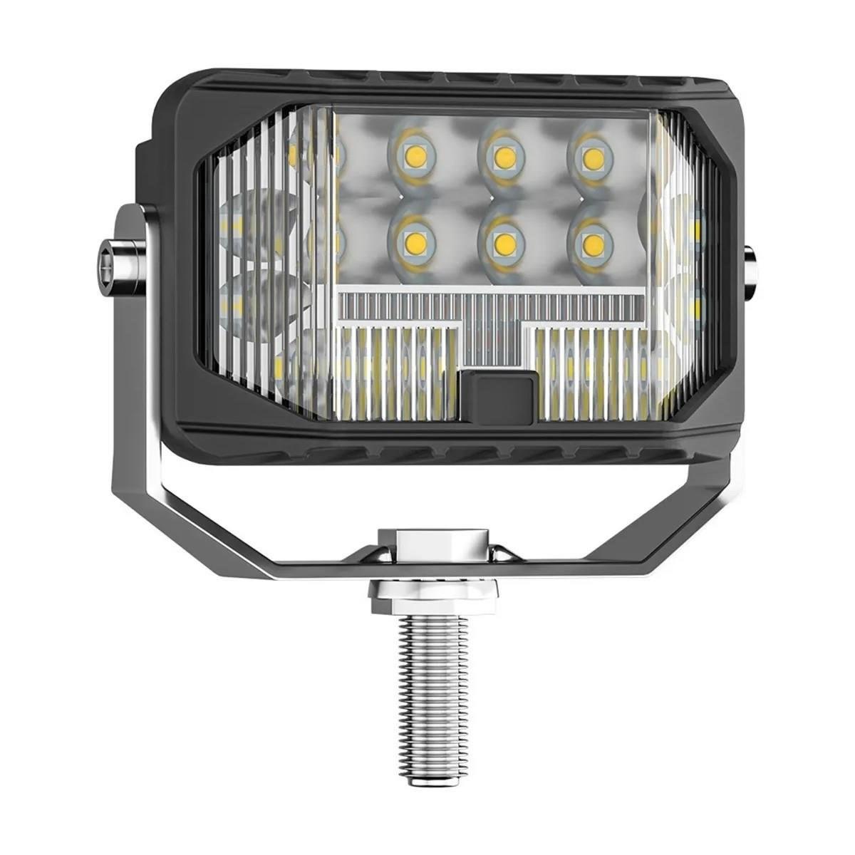 Off Road Sis Farı Modifiye Gündüz Led MINI 3 inç 76 mm Çift Renk Delici Işık Sarı Gündüz Oto Lambası