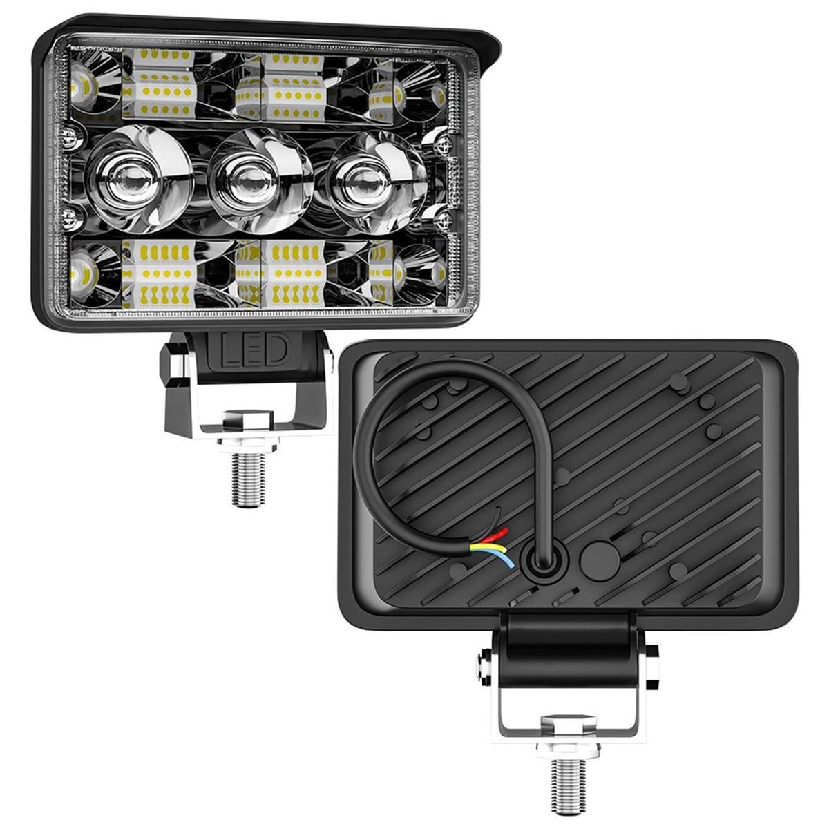 Off Road Spotled 5 İnç 156 Watt Çift Renk Beyaz Sarı Çalışma Lambası Ve Sis Farı