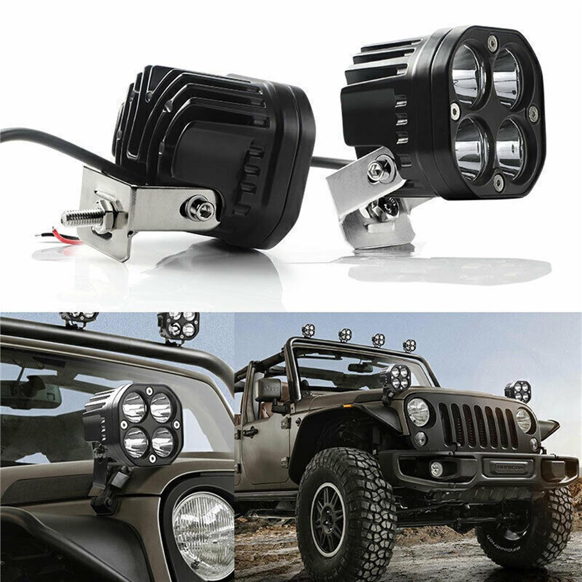 Off Road Ve Arazi Aracı 3 inç BEYAZ Renk Çalışma Ve Sis Lambası 2 ADET