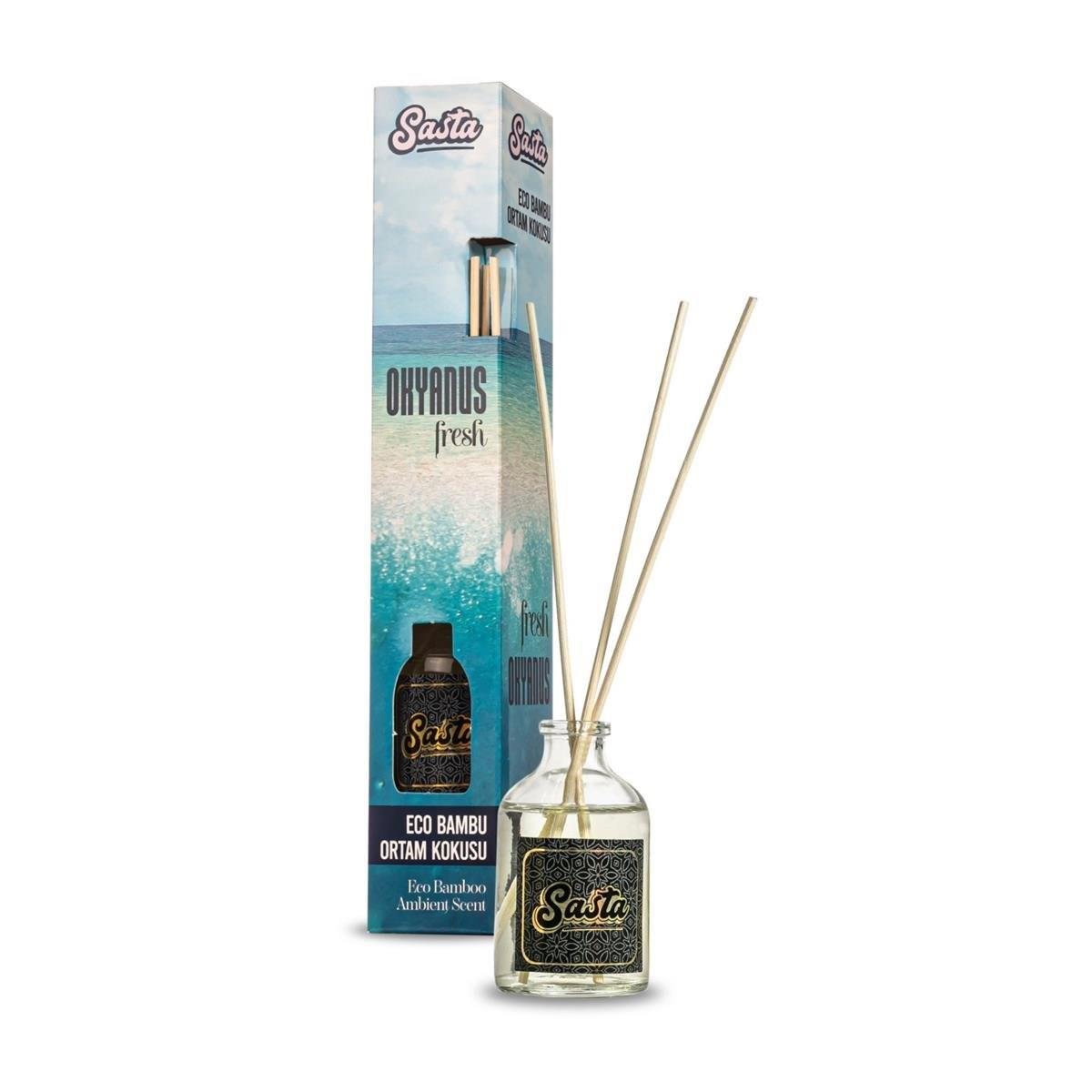 Okyanus Kokulu Bambu Çubuklu Oda Kokusu Eko (50ml) Oda Parfümü