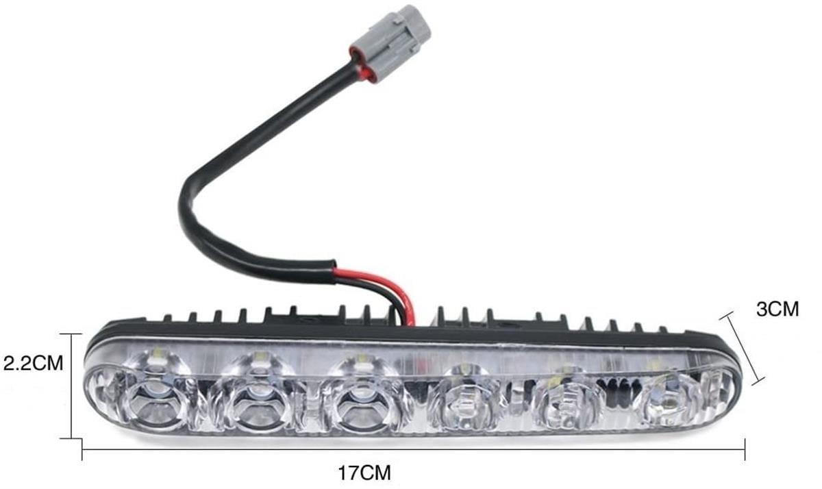Oto Gündüz Led Lamba Beyaz Renk Sis Farı Metal Kasa 18 Watt