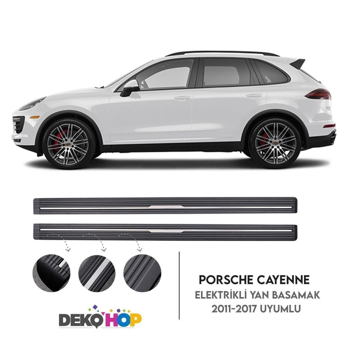 PORSCHE CAYENNE Elektrikli Yan Basamak Seti 2011-2017 Arası Uyumlu