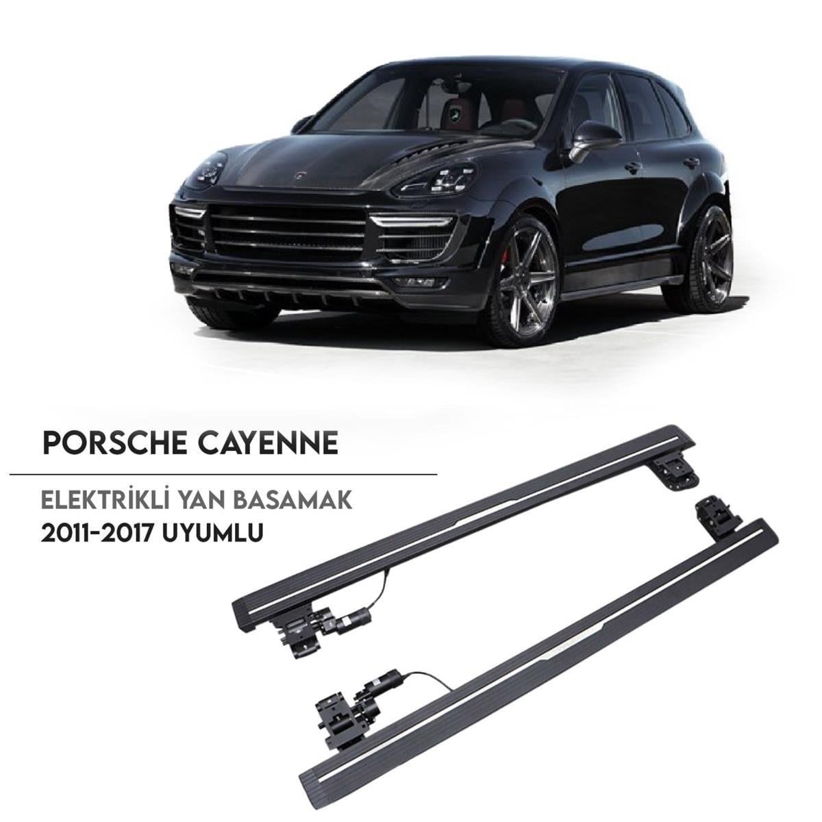 PORSCHE CAYENNE Elektrikli Yan Basamak Seti 2011-2017 Arası Uyumlu
