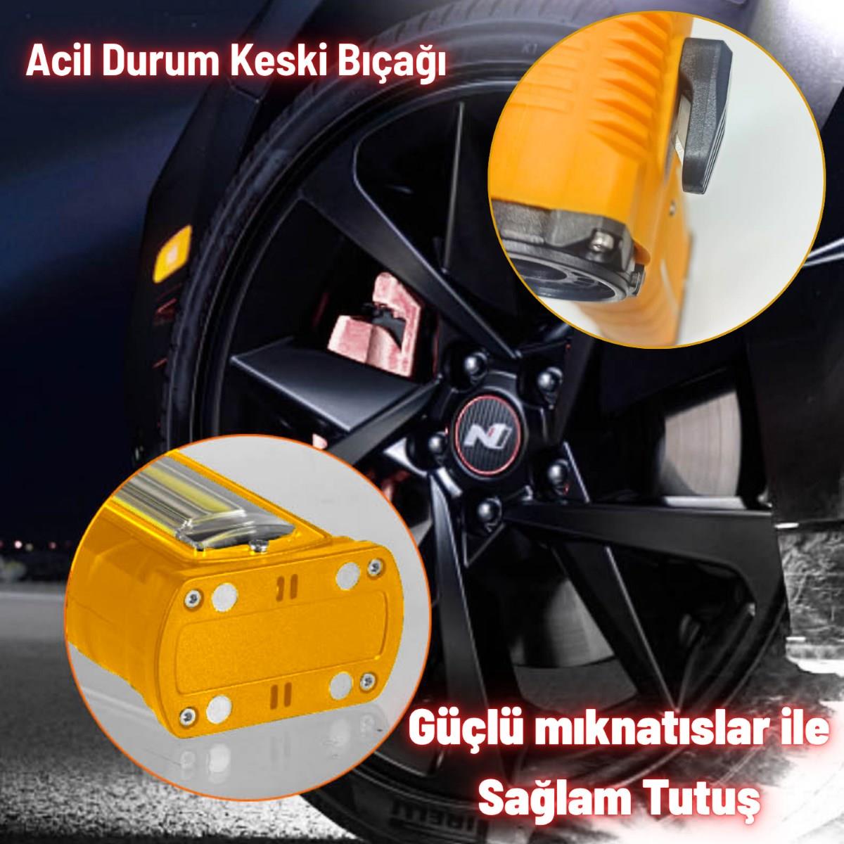 Şarjlı Jet Turbo Fan Araç Kurutucu Led Işık Çakar İkaz Devir Ayarlı Mangal Üfleme Klavye Temizleme