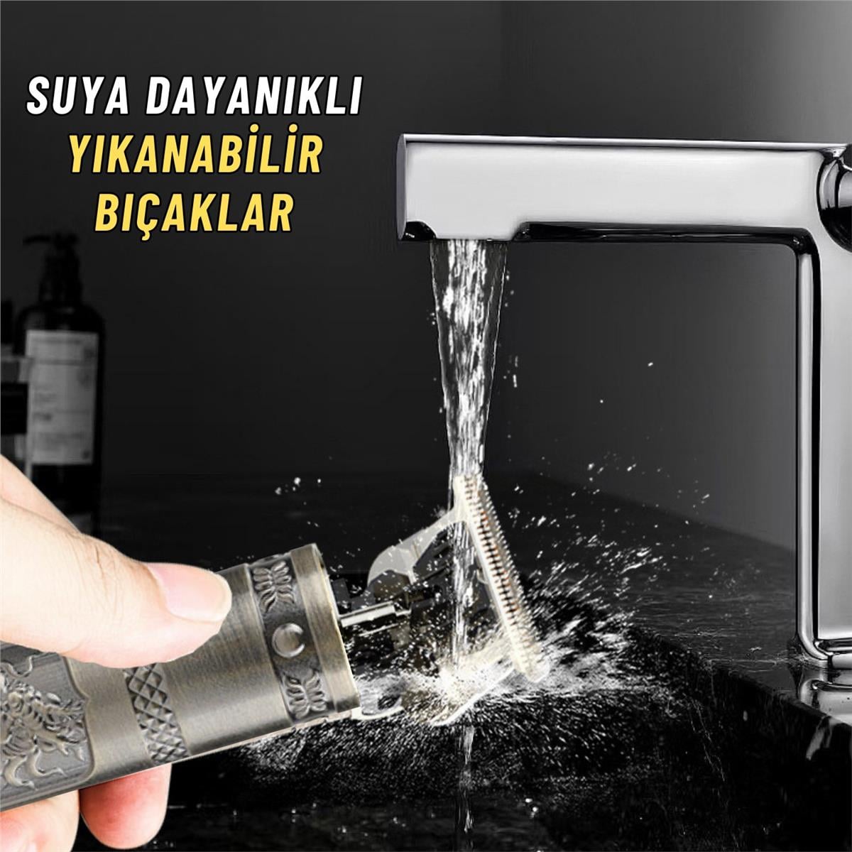 Şarjlı Traş Makinesi Metal Gövdeli Sıfır Kesim Saç Sakal Ve Vücut Çelik Bıçaklı  Traş Makinesi
