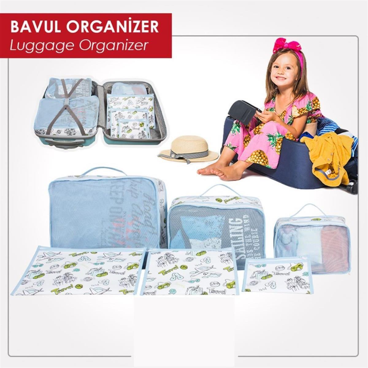 Seyahat Çantası İçi Düzenleyici 6lı Set