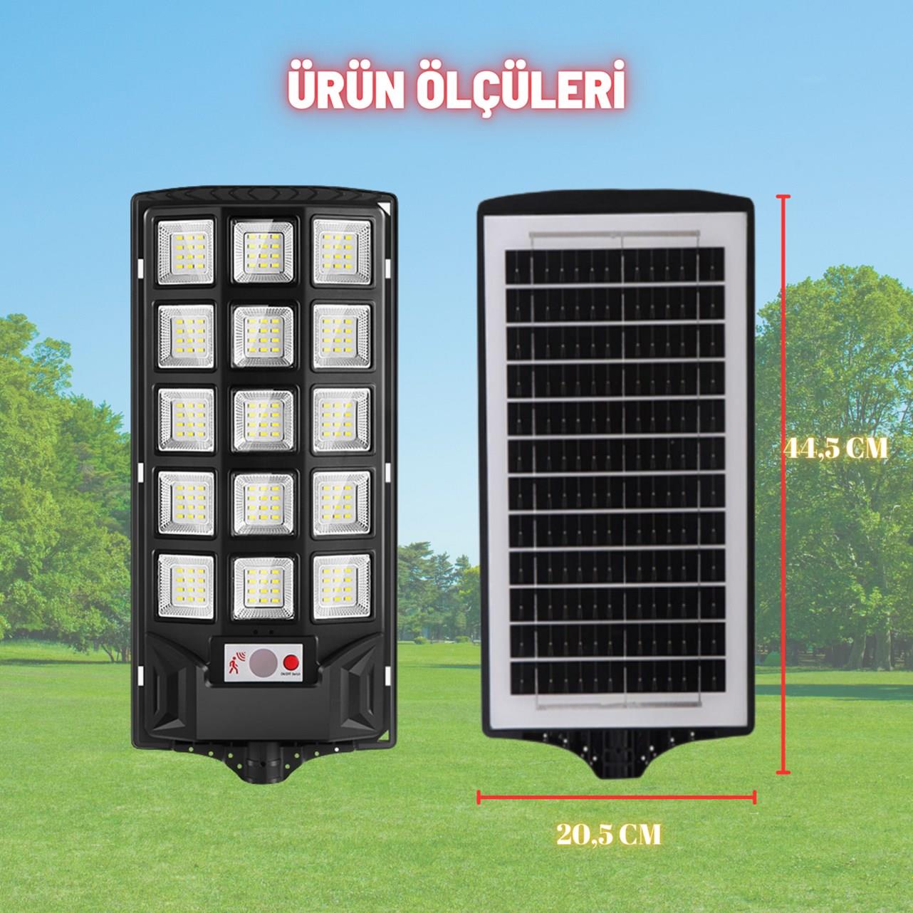 Solar Aydınlatma Güneş Enerjili Lamba 200W Kumandalı  Led Bahçe Sokak Aydınlatma Lambası 