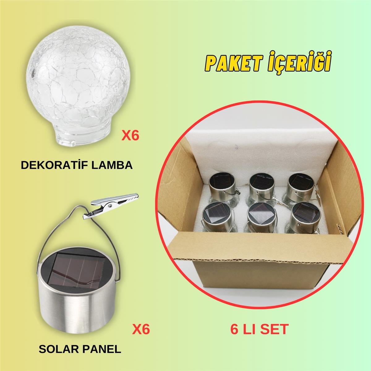 Solar Güneş Enerjili Kırık Cam Desen Aplik LED Lamba - Bahçe, Veranda, Merdivenlerinizde Şık Peyzaj Aydınlatması 1 Adet