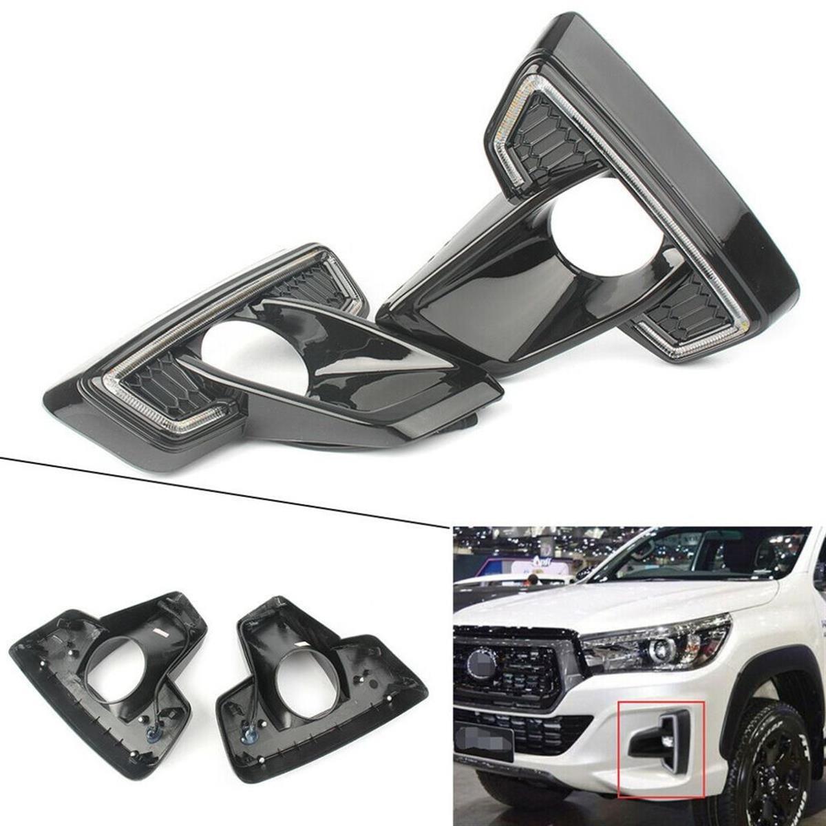 Toyota Hilux ( Rocco) 2018 + Uyumlu Ledli Sis Farı Çerçevesi