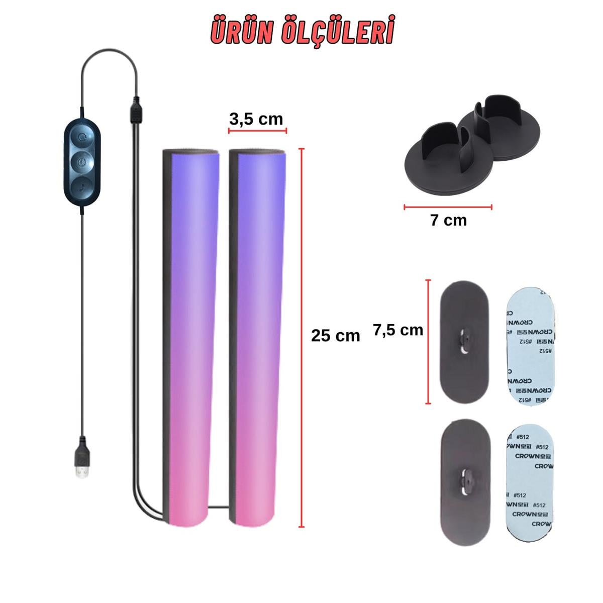Tv  Oyun Gece Ambiyans Led Bar Bluetooth Bağlantılı Sese Duyarlı RGB Ortam Led Aydınlatma
