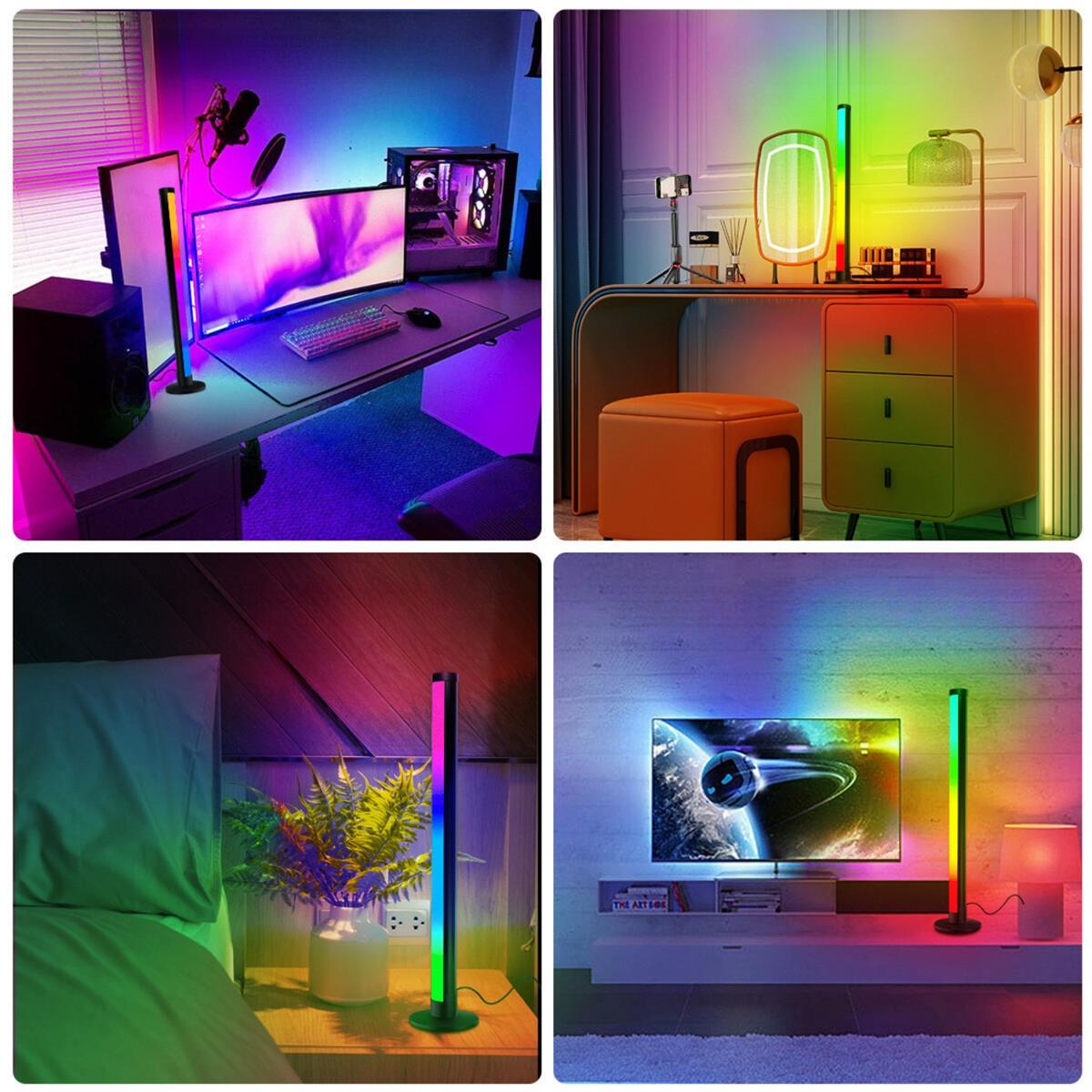 Tv  Oyun Gece Ambiyans Led Bar Bluetooth Bağlantılı Sese Duyarlı RGB Ortam Led Aydınlatma
