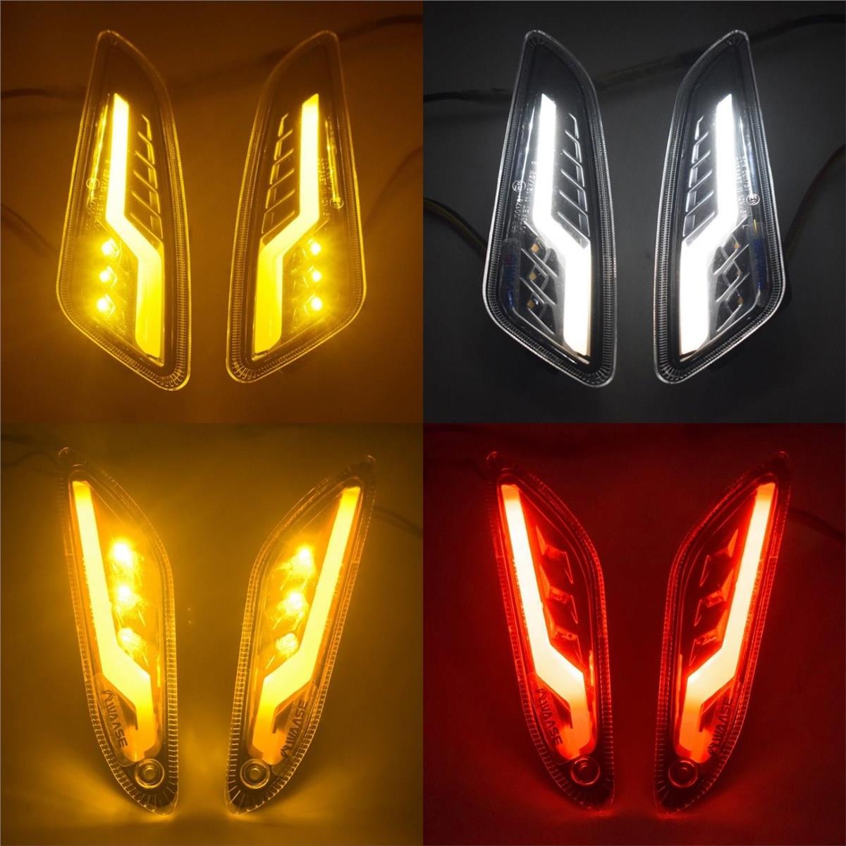 Vespa Elettrica Sprint Primavera Ön Arka 4lü LED Sinyal Lambası Seti Kayar Selamlamalı 12V 2li Mod