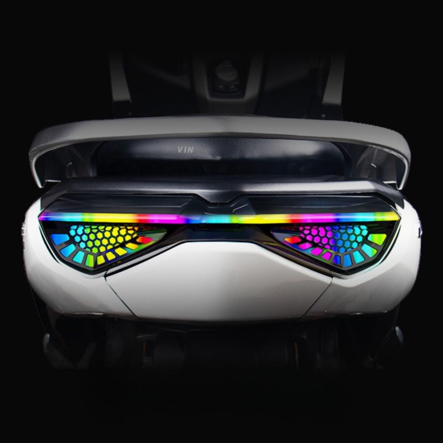 Yamaha Nmax 155 Rgb Stop Far Animasyonlu Uzaktan Kumandalı Renk Işık Kontrolü Sinyal Fren Destekli