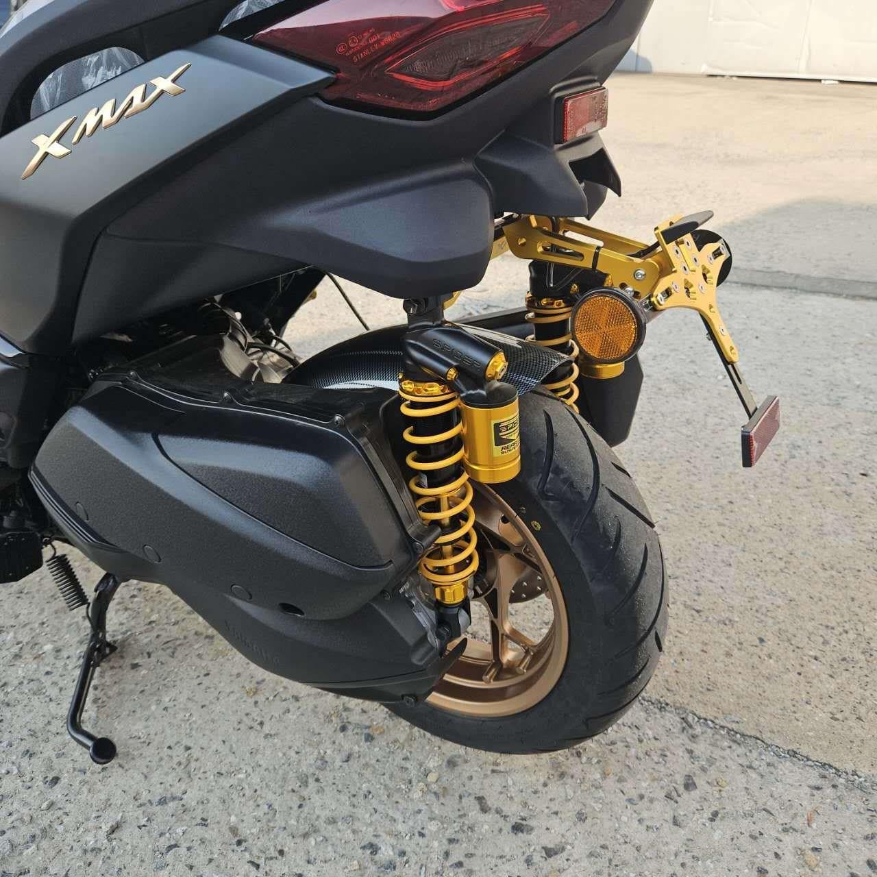 Yamaha Xmax 250-300 Gazlı Arka Amortisör Seti Gold-Siyah Renk 